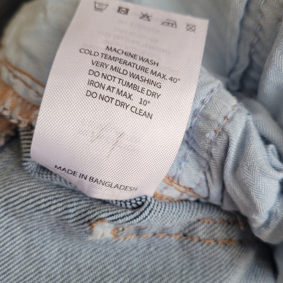 LOVEGEN BLUE JEANS SIZE 7/29 Straight 9.5" Rise Pockets / Zip Closure - Picture 11 of 11